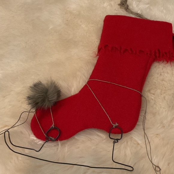 Frontgate German Klein More Collectible Wool Skate Stocking - Picture 2 of 3